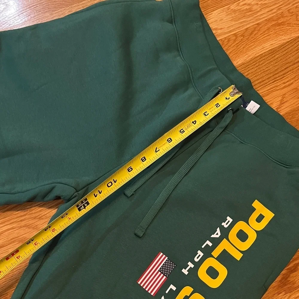 Polo Sport Ralph Lauren Men's Green Fleece Jogger Pants Size Medium NEW. $138